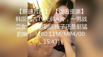 【新速片遞】  【远古资源】韩国远古TV无码A片，一男战二女，没想到这棒子还是挺猛的嘛！！[80.11M/MP4/00:15:43]