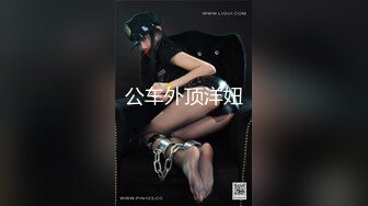 公车外顶洋妞