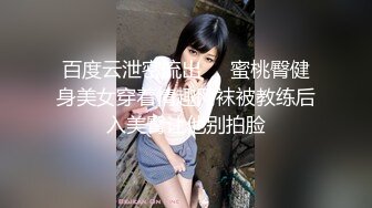 百度云泄密流出❤️蜜桃臀健身美女穿着情趣网袜被教练后入美臀让他别拍脸